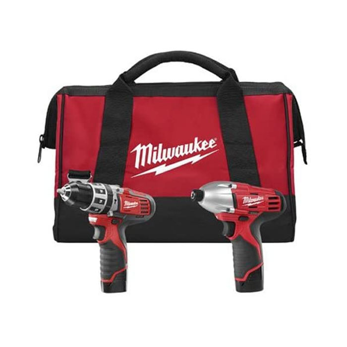 milwaukee 2497-22p hammer drill impact driver combo kit